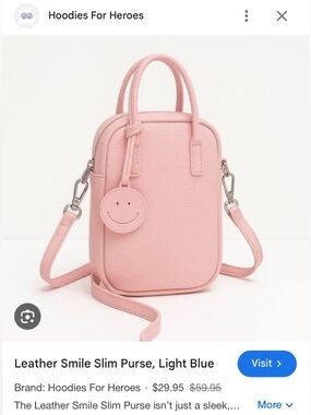 Pink Crossbody Bag - Hoodies for Heroes